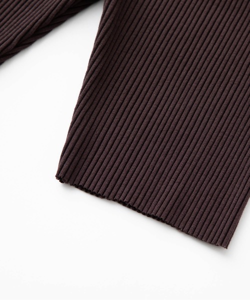 SEA（シー）の「リブバイクショーツ（その他パンツ・レディース・ネイビー/ブラウン・ONE SIZE）」の3枚目の写真