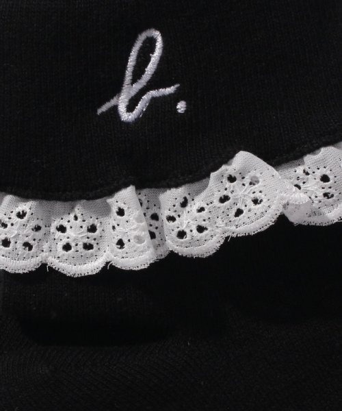 agnes b.（アニエスベー）の「KD31 E CHAUSSETTE キッズ b.ロゴレースソックス（ソックス/靴下・キッズ・ホワイト・1/2/3）」の3枚目の写真