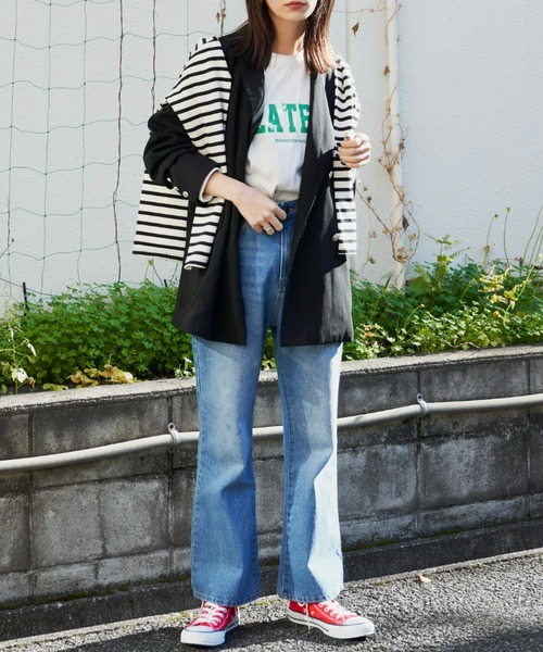 Auntie Rosa Holiday（アンティローザホリデー）の「ダブルブレストオーバージャケット（セットアップ対応）（テーラードジャケット・レディース・ブラック/ネイビー・FREE）」の5枚目の写真