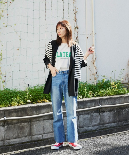 Auntie Rosa Holiday（アンティローザホリデー）の「ダブルブレストオーバージャケット（セットアップ対応）（テーラードジャケット・レディース・ブラック/ネイビー・FREE）」の10枚目の写真