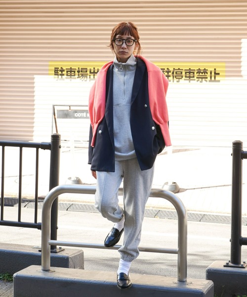 Auntie Rosa Holiday（アンティローザホリデー）の「ダブルブレストオーバージャケット（セットアップ対応）（テーラードジャケット・レディース・ブラック/ネイビー・FREE）」の17枚目の写真