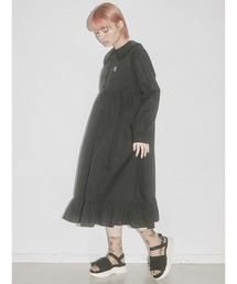 merry jenny | bear刺繍フリルカラーワンピース(ワンピース)