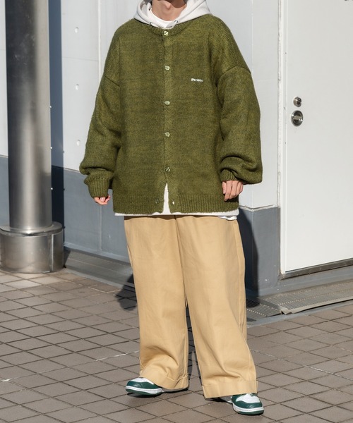 Perushu(ペルーシュ)の「クルーネックカーディガン(カーディガン/ボレロ・メンズ・ライトブルー/イエロー/レッド/グリーン・LARGE/MEDIUM)」の5枚目の写真