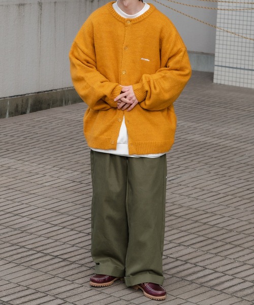 Perushu(ペルーシュ)の「クルーネックカーディガン(カーディガン/ボレロ・メンズ・ライトブルー/イエロー/レッド/グリーン・LARGE/MEDIUM)」の19枚目の写真