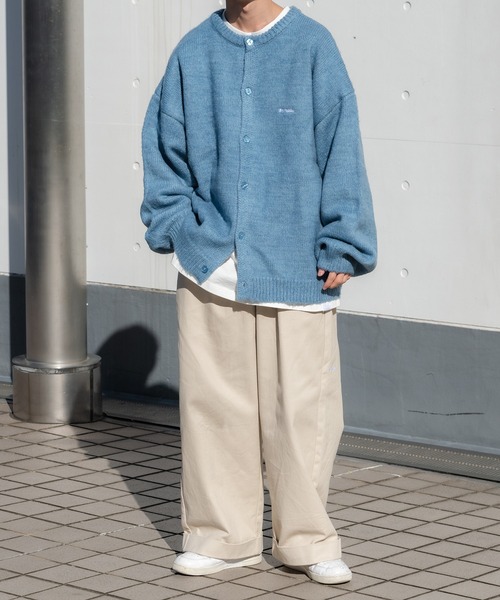 Perushu(ペルーシュ)の「クルーネックカーディガン(カーディガン/ボレロ・メンズ・ライトブルー/イエロー/レッド/グリーン・LARGE/MEDIUM)」の11枚目の写真