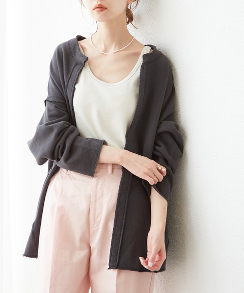 裏毛ノーカラーカーディガン 手洗い可能 カーディガン ボレロ Slobe Iena スローブイエナ のファッション通販 Zozotown 裏毛ノーカラーカーディガン 手洗い可能 カーディガン ボレロ Slobe Iena スローブイエナ のファッション通販 Zozotown