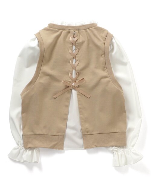 algy（アルジー）の「/ベストドッキングブラウス（シャツ/ブラウス・キッズ・ベージュ/ブラック/ミント・SMALL/XX-SMALL/X-SMALL/MEDIUM）」の12枚目の写真