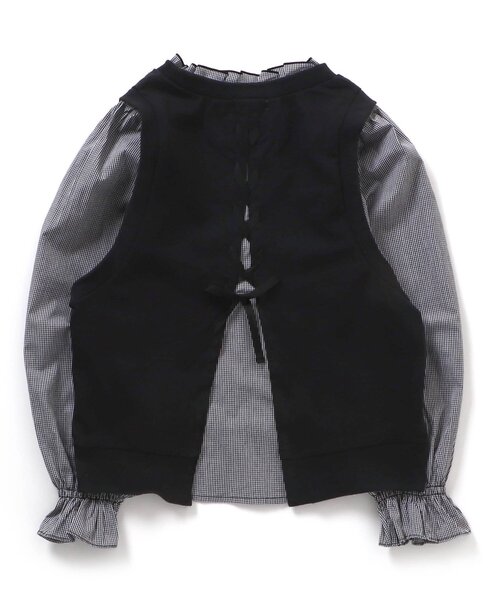 algy（アルジー）の「/ベストドッキングブラウス（シャツ/ブラウス・キッズ・ベージュ/ブラック/ミント・SMALL/XX-SMALL/X-SMALL/MEDIUM）」の11枚目の写真