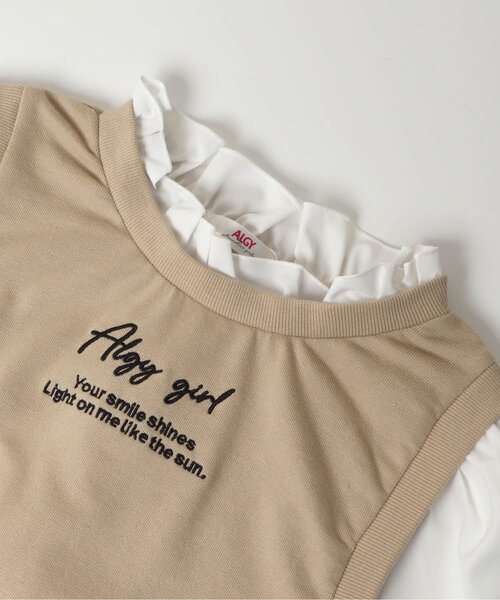 algy（アルジー）の「/ベストドッキングブラウス（シャツ/ブラウス・キッズ・ベージュ/ブラック/ミント・SMALL/XX-SMALL/X-SMALL/MEDIUM）」の9枚目の写真