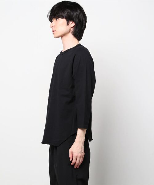 WALLA WALLA SPORT（ワラワラスポーツ）の「WALLA WALLA SPORTS/ワラワラスポーツ　3/4ベースボールTEE　ソリッド　3/4 BASEBALL TEE SOLID（Tシャツ/カットソー・メンズ・ホワイト/ブラック/ネイビー・L/XL/M）」の4枚目の写真