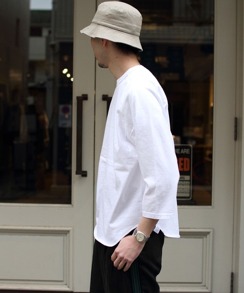 WALLA WALLA SPORT（ワラワラスポーツ）の「WALLA WALLA SPORTS/ワラワラスポーツ　3/4ベースボールTEE　ソリッド　3/4 BASEBALL TEE SOLID（Tシャツ/カットソー・メンズ・ホワイト/ブラック/ネイビー・L/XL/M）」の11枚目の写真