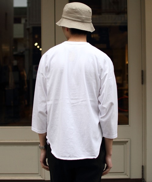 WALLA WALLA SPORT（ワラワラスポーツ）の「WALLA WALLA SPORTS/ワラワラスポーツ　3/4ベースボールTEE　ソリッド　3/4 BASEBALL TEE SOLID（Tシャツ/カットソー・メンズ・ホワイト/ブラック/ネイビー・L/XL/M）」の12枚目の写真