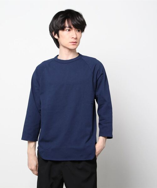 WALLA WALLA SPORT（ワラワラスポーツ）の「WALLA WALLA SPORTS/ワラワラスポーツ　3/4ベースボールTEE　ソリッド　3/4 BASEBALL TEE SOLID（Tシャツ/カットソー・メンズ・ホワイト/ブラック/ネイビー・L/XL/M）」の6枚目の写真