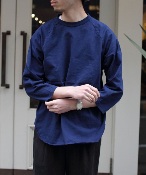 WALLA WALLA SPORT（ワラワラスポーツ）の「WALLA WALLA SPORTS/ワラワラスポーツ　3/4ベースボールTEE　ソリッド　3/4 BASEBALL TEE SOLID（Tシャツ/カットソー・メンズ・ホワイト/ブラック/ネイビー・L/XL/M）」の18枚目の写真