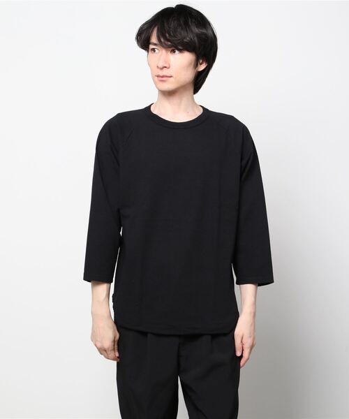 WALLA WALLA SPORT（ワラワラスポーツ）の「WALLA WALLA SPORTS/ワラワラスポーツ　3/4ベースボールTEE　ソリッド　3/4 BASEBALL TEE SOLID（Tシャツ/カットソー・メンズ・ホワイト/ブラック/ネイビー・L/XL/M）」の9枚目の写真