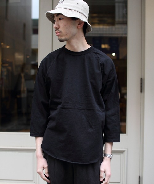 WALLA WALLA SPORT（ワラワラスポーツ）の「WALLA WALLA SPORTS/ワラワラスポーツ　3/4ベースボールTEE　ソリッド　3/4 BASEBALL TEE SOLID（Tシャツ/カットソー・メンズ・ホワイト/ブラック/ネイビー・L/XL/M）」の7枚目の写真