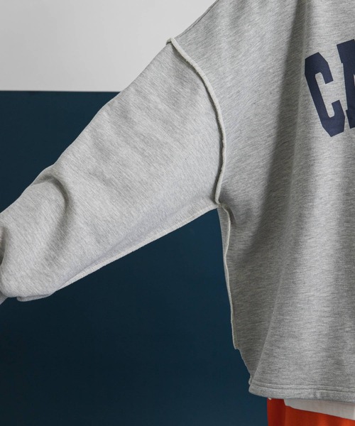 bohmal(ボマール)の「裏起毛オーバーサイズロゴスウェット(スウェット・レディース・ホワイト/グレー/ブルー/杢グレー/ブラック/オフホワイト・FREE)」の22枚目の写真