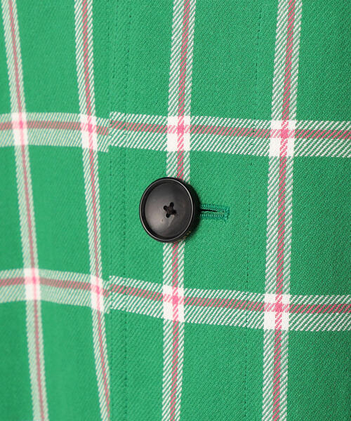 caban（キャバン）の「CABaN ストローヤーン チェックワイドバランスコート（その他アウター・メンズ・グリーン系その他2・S）」の5枚目の写真