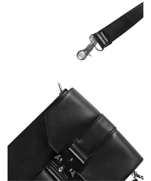 semantic design（セマンティックデザイン）の「セマンティックデザイン/semantic design コブラバックル ショルダーバッグ（ショルダーバッグ・メンズ・ブラック・FREE）」の6枚目の写真