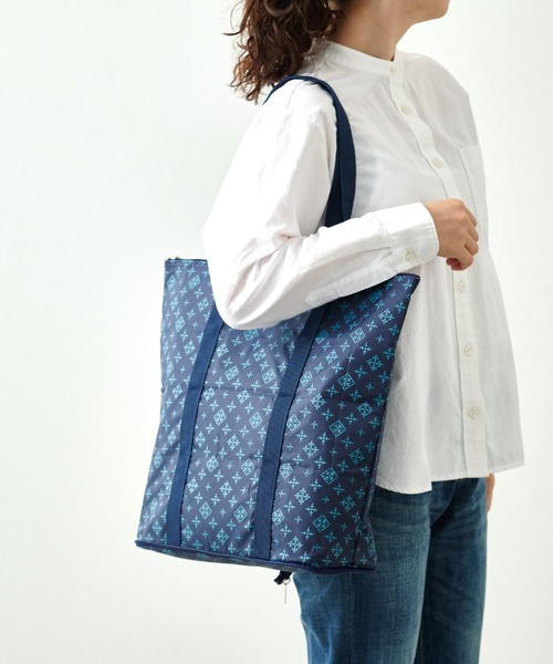 Daily russet（デイリー ラシット）の「保冷ポケッタブルエコバッグ（エコバッグ/サブバッグ・レディース・ブラック/グレー/ネイビー/シルバー/グリーン・FREE）」の4枚目の写真