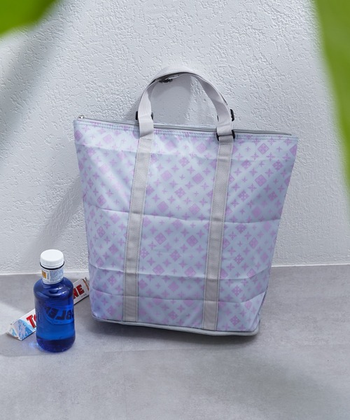 Daily russet（デイリー ラシット）の「保冷ポケッタブルエコバッグ（エコバッグ/サブバッグ・レディース・ブラック/グレー/ネイビー/シルバー/グリーン・FREE）」の2枚目の写真