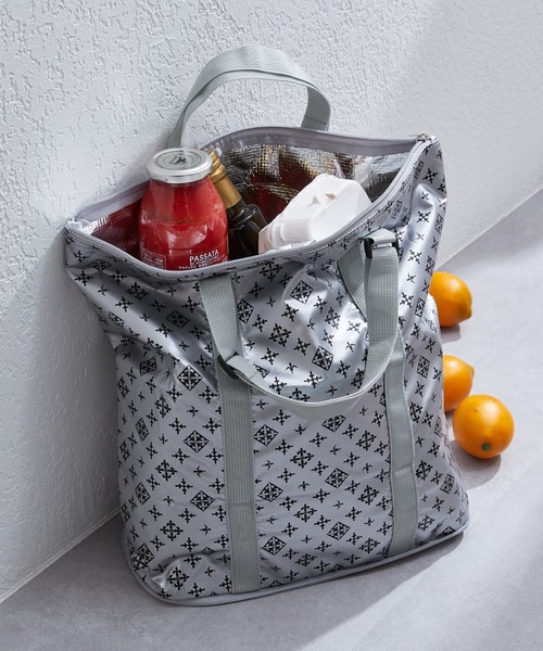 Daily russet（デイリー ラシット）の「保冷ポケッタブルエコバッグ（エコバッグ/サブバッグ・レディース・ブラック/グレー/ネイビー/シルバー/グリーン・FREE）」の5枚目の写真