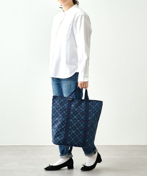 Daily russet（デイリー ラシット）の「保冷ポケッタブルエコバッグ（エコバッグ/サブバッグ・レディース・ブラック/グレー/ネイビー/シルバー/グリーン・FREE）」の12枚目の写真