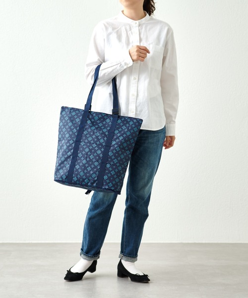 Daily russet（デイリー ラシット）の「保冷ポケッタブルエコバッグ（エコバッグ/サブバッグ・レディース・ブラック/グレー/ネイビー/シルバー/グリーン・FREE）」の18枚目の写真