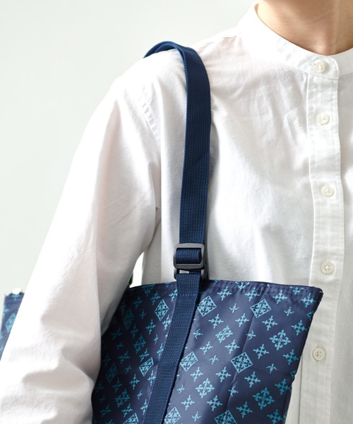 Daily russet（デイリー ラシット）の「保冷ポケッタブルエコバッグ（エコバッグ/サブバッグ・レディース・ブラック/グレー/ネイビー/シルバー/グリーン・FREE）」の8枚目の写真