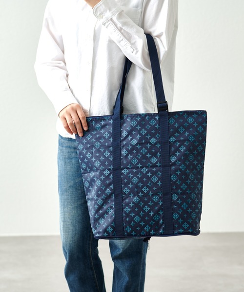 Daily russet（デイリー ラシット）の「保冷ポケッタブルエコバッグ（エコバッグ/サブバッグ・レディース・ブラック/グレー/ネイビー/シルバー/グリーン・FREE）」の7枚目の写真