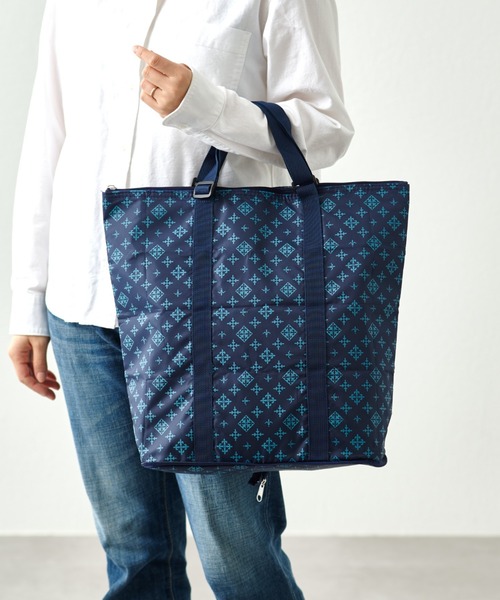 Daily russet（デイリー ラシット）の「保冷ポケッタブルエコバッグ（エコバッグ/サブバッグ・レディース・ブラック/グレー/ネイビー/シルバー/グリーン・FREE）」の13枚目の写真