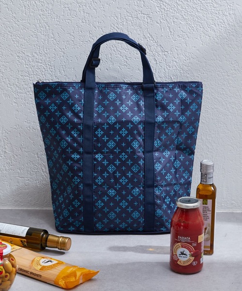 Daily russet（デイリー ラシット）の「保冷ポケッタブルエコバッグ（エコバッグ/サブバッグ・レディース・ブラック/グレー/ネイビー/シルバー/グリーン・FREE）」の9枚目の写真