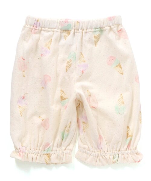 Ampersand（アンパサンド）の「アイスクリーム柄前開きパジャマ（ルームウェア/パジャマ・キッズ・オフホワイト/ピンク・140/100/80/90/120/130/110）」の4枚目の写真