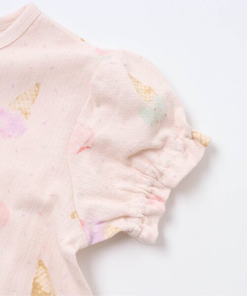 Ampersand（アンパサンド）の「アイスクリーム柄前開きパジャマ（ルームウェア/パジャマ・キッズ・オフホワイト/ピンク・140/100/80/90/120/130/110）」の8枚目の写真