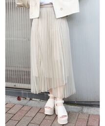 シャイニープリーツラップスカート