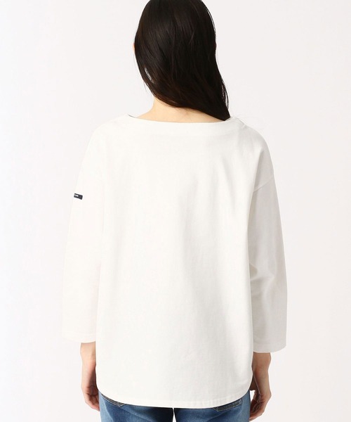 Grand PARK(グランドパーク)の「デラヴェ天竺Tシャツ(Tシャツ/カットソー・レディース・グレー/オフホワイト/ネイビー・FREE)」の12枚目の写真