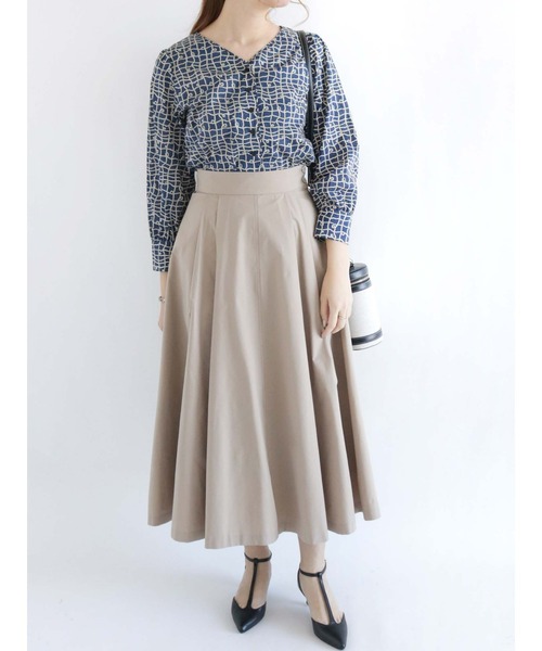 Te chichi(テチチ)の「リバティプリント前釦ブラウス(シャツ/ブラウス・レディース・ネイビー/オフホワイト・フリ-)」の7枚目の写真