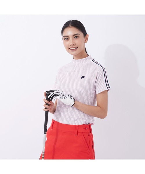 セール Fila Golf フィラゴルフ ブランドロゴ モックネック 半袖シャツ 吸汗速乾 Uvカット 接触冷感 遮熱 ゴルフウェア レディース シャツ ブラウス Fila Golf フィラゴルフ のファッション通販 Zozotown