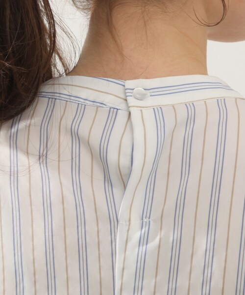 DRESKIP（ドレスキップ）の「◆ボウタイストライプ柄ブラウス（シャツ/ブラウス・レディース・ベージュ系その他5/ダークグリーン系2/ネイビー系2・02/03/04）」の21枚目の写真