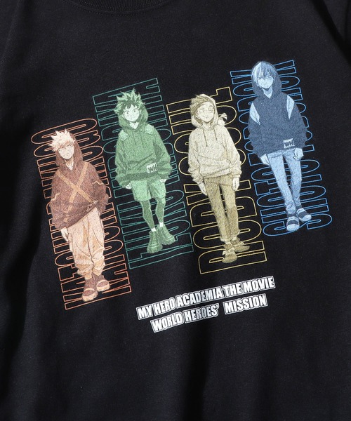 ROOPTOKYO(ループトウキョウ)の「ROOPTOKYO限定 ”僕のヒーローアカデミア” 配色ロゴロンT(Tシャツ/カットソー・メンズ・ブラック/ホワイト・L/M/XL)」の15枚目の写真