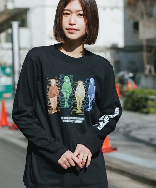 ROOPTOKYO(ループトウキョウ)の「ROOPTOKYO限定 ”僕のヒーローアカデミア” 配色ロゴロンT(Tシャツ/カットソー・メンズ・ブラック/ホワイト・L/M/XL)」の14枚目の写真