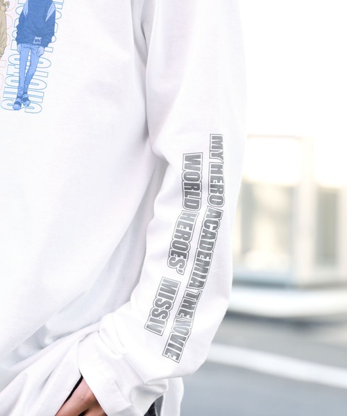 ROOPTOKYO(ループトウキョウ)の「ROOPTOKYO限定 ”僕のヒーローアカデミア” 配色ロゴロンT(Tシャツ/カットソー・メンズ・ブラック/ホワイト・L/M/XL)」の4枚目の写真