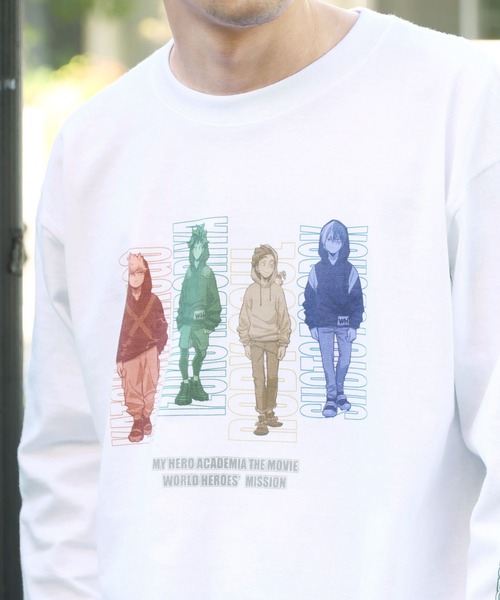 ROOPTOKYO(ループトウキョウ)の「ROOPTOKYO限定 ”僕のヒーローアカデミア” 配色ロゴロンT(Tシャツ/カットソー・メンズ・ブラック/ホワイト・L/M/XL)」の7枚目の写真