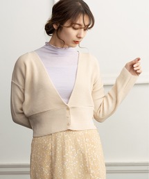 キレイ目カシュクールニット