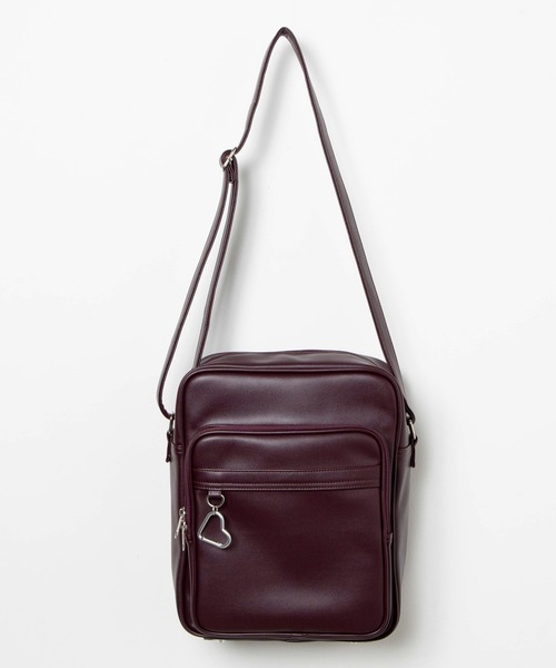 WEGO（ウィゴー）の「WEGO/PUスクールショルダーバッグ（ショルダーバッグ・レディース・ブラック/ワイン・FREE）」の13枚目の写真