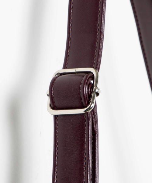 WEGO（ウィゴー）の「WEGO/PUスクールショルダーバッグ（ショルダーバッグ・レディース・ブラック/ワイン・FREE）」の11枚目の写真