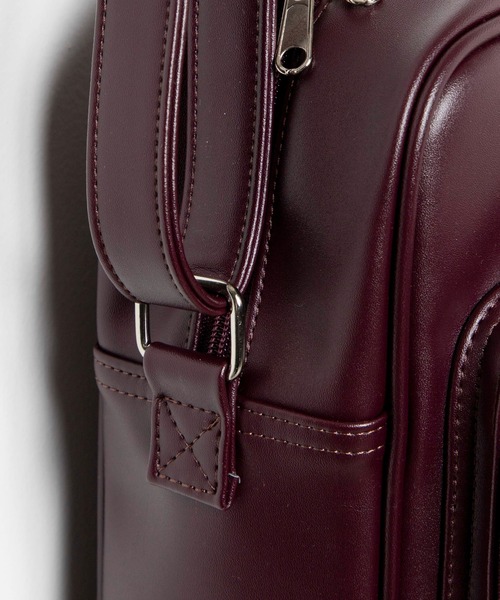 WEGO（ウィゴー）の「WEGO/PUスクールショルダーバッグ（ショルダーバッグ・レディース・ブラック/ワイン・FREE）」の8枚目の写真