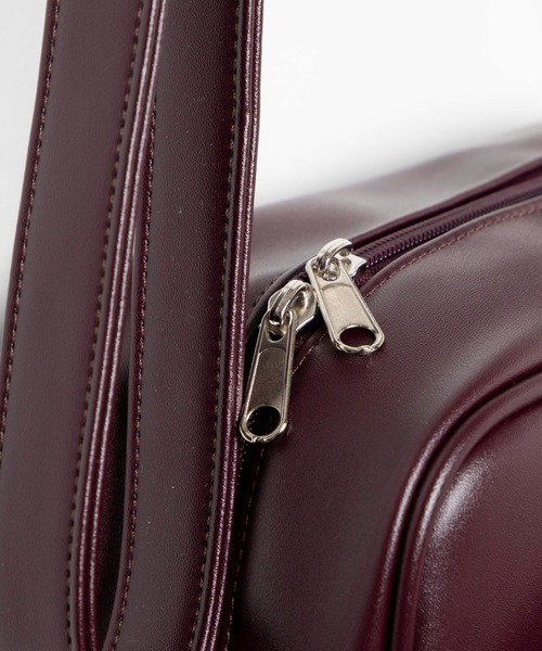 WEGO（ウィゴー）の「WEGO/PUスクールショルダーバッグ（ショルダーバッグ・レディース・ブラック/ワイン・FREE）」の7枚目の写真