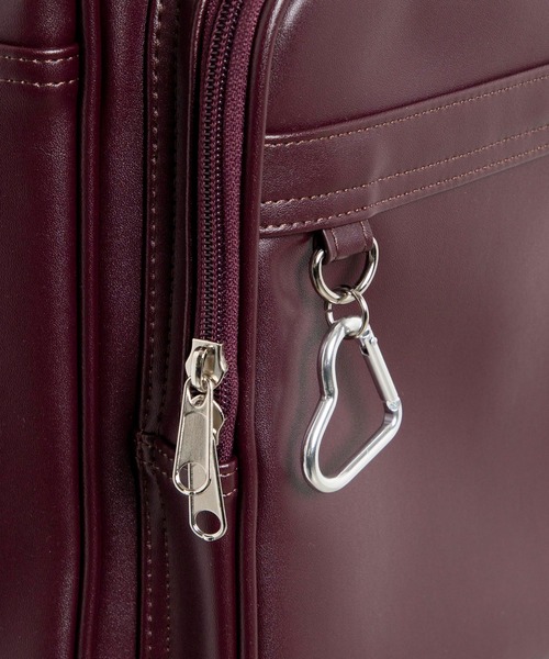 WEGO（ウィゴー）の「WEGO/PUスクールショルダーバッグ（ショルダーバッグ・レディース・ブラック/ワイン・FREE）」の6枚目の写真