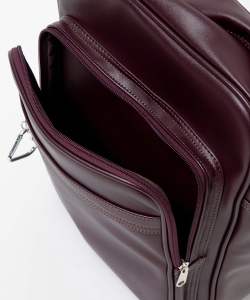 WEGO（ウィゴー）の「WEGO/PUスクールショルダーバッグ（ショルダーバッグ・レディース・ブラック/ワイン・FREE）」の5枚目の写真